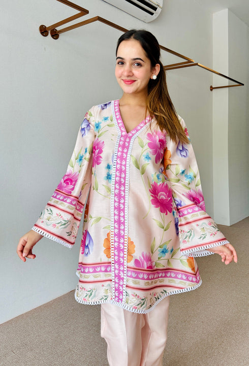 Amaira Pastel Floral Kurta Set